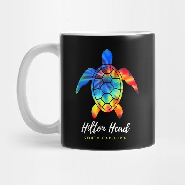 Hilton Head South Carolina Sea Turtle Tie Dye by TGKelly